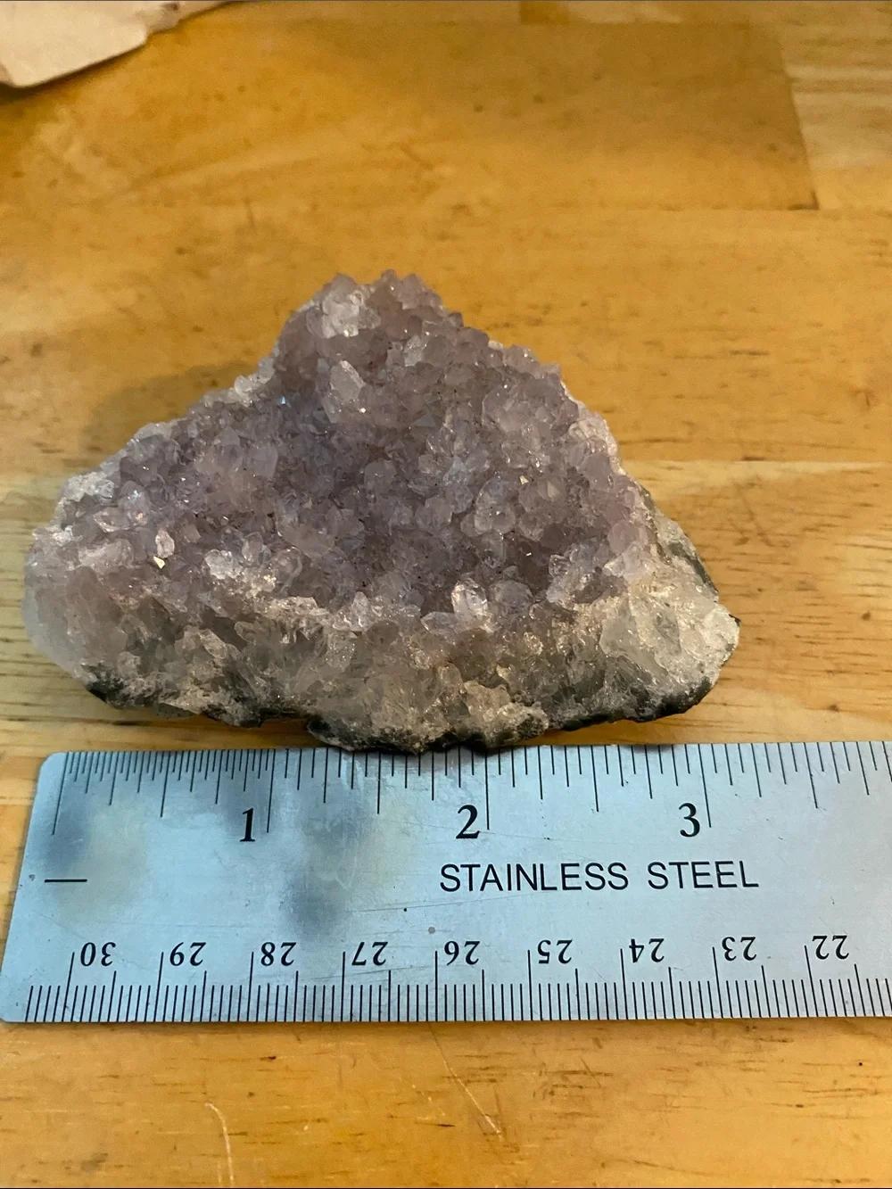 Amethyst Crystal Cluster about 3 x2 x 1 believed to promote mental clarity NWT